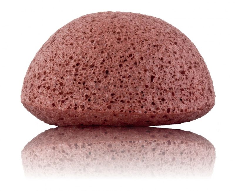 Premium Konjac Sponge with Red French Clay for tørr og voksen hu